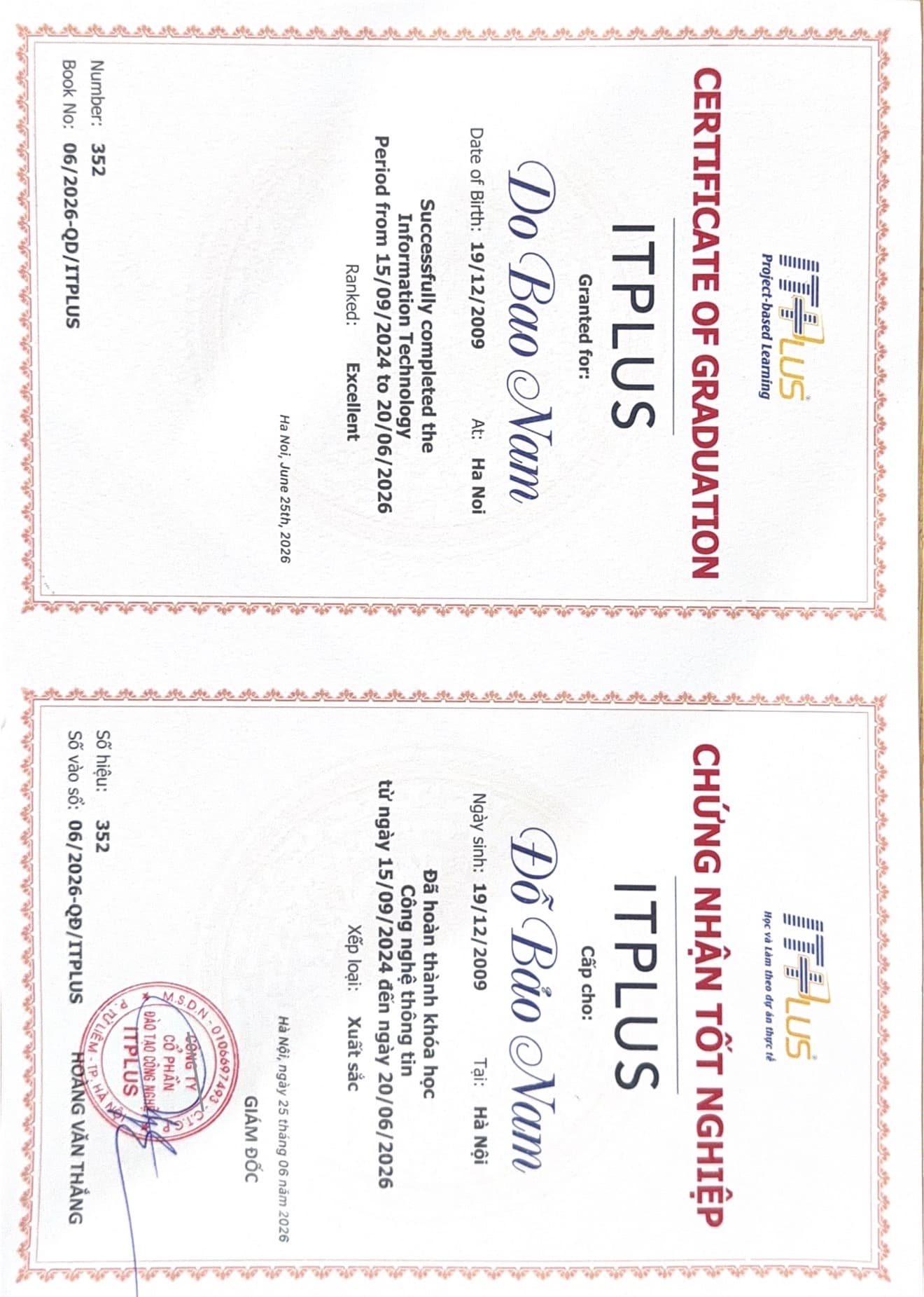 ITPLUS programming diploma (100% scholarship)